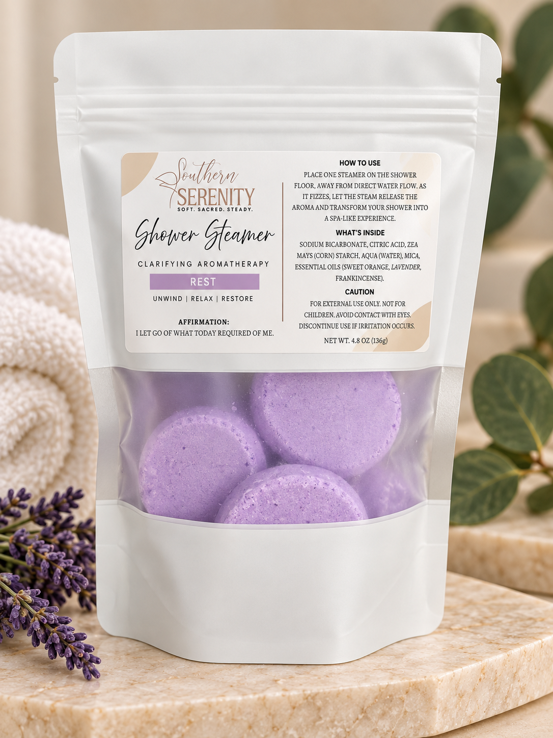 Shower Steamers — Clarifying Aromatherapy