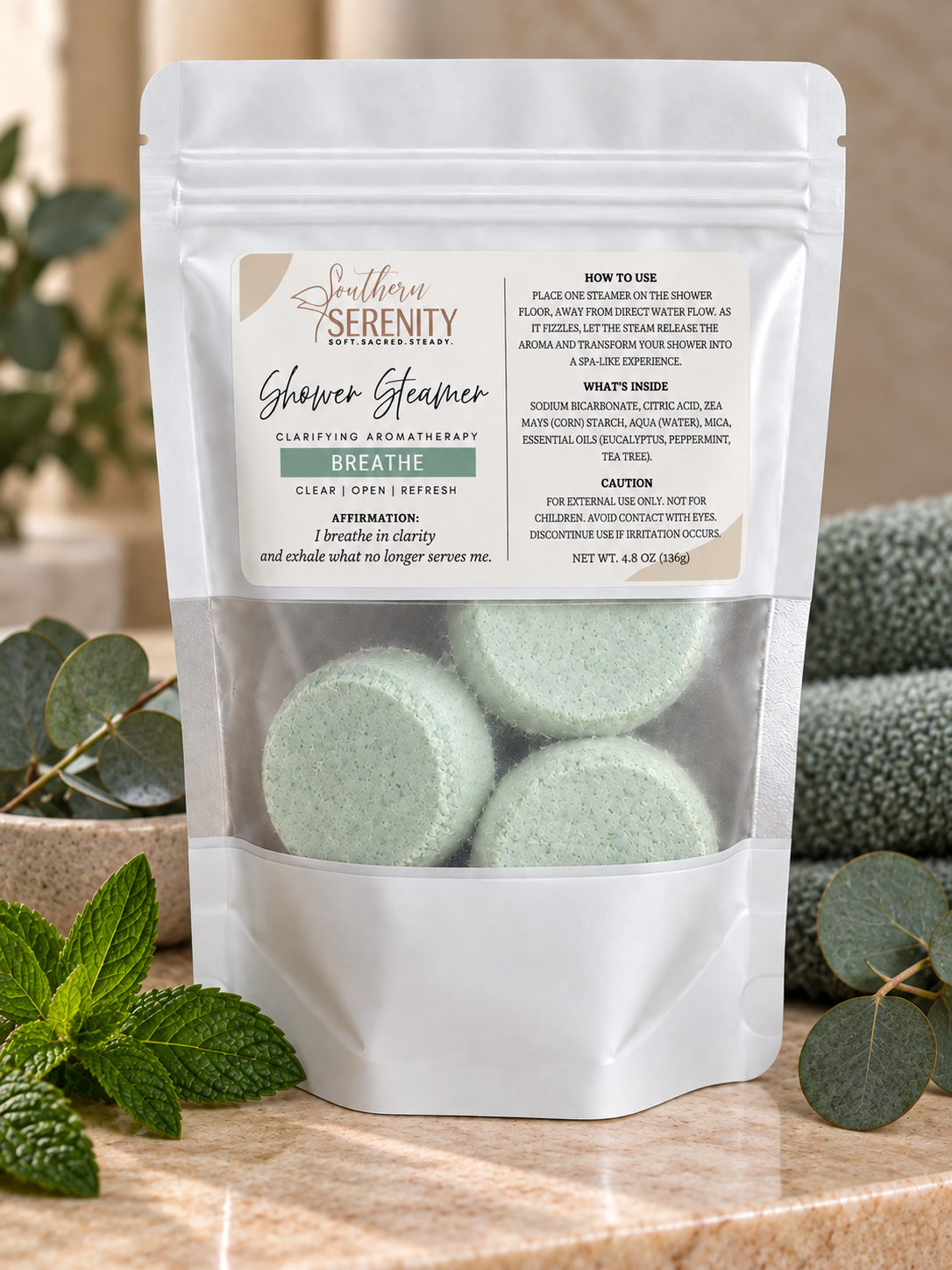 Shower Steamers — Clarifying Aromatherapy