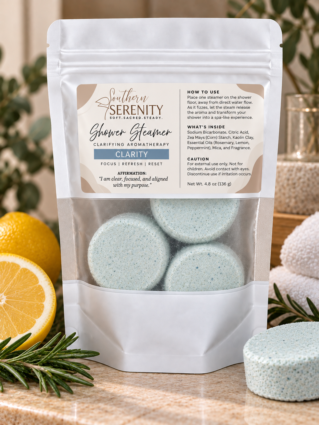 Shower Steamers — Clarifying Aromatherapy